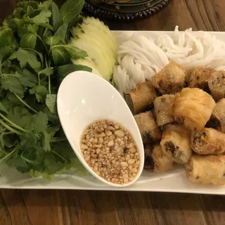 Fried Clear Rice Roll Wraps