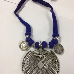 Combination of silver and thread