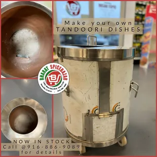 Tandoor available in stock.

--18'' Diameter and 24'' Diameter
--Coal Only 
#makeyournaan
#tandooridishes
#tandorinaan