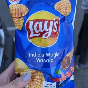 a bag of lays india's magic masala