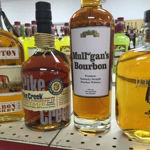 various bottles of liquor