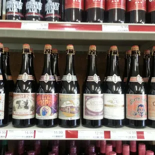 a variety of bottles