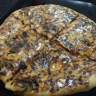 Tasty pizza paratha