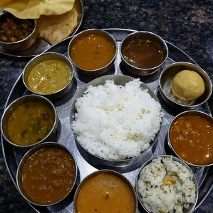 Special North Indian thali