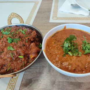 Goat Kadai &amp; Mutton curry