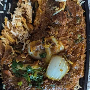 Chicken fry with pandalapaka rice: their best item.