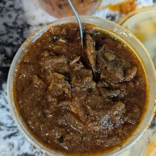 Goat pepper masala : okay. Was hoping it would be dry