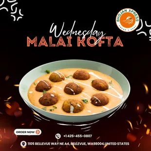 Indulge in the exquisite flavors of our Malai Kofta!  These velvety, melt-in-your-mouth koftas are a divine blend of paneer, potatoes.