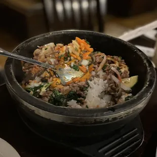 Beef bibimbap