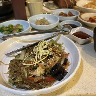 Japchae and ban Chan