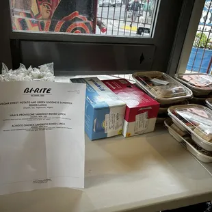 15 sandwich meal delivery  plus a detailed menu of the sandwiches and ingredients!