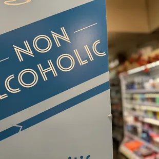 a non alcoholic sign