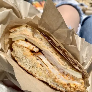 Achiote chicken sandwich