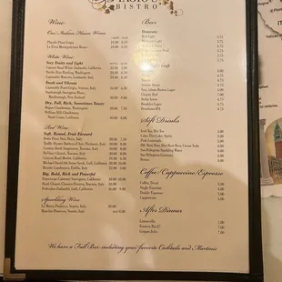 Drink Menu