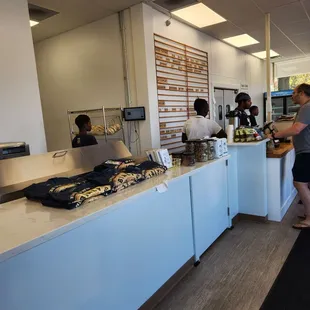 customers in the kitchen