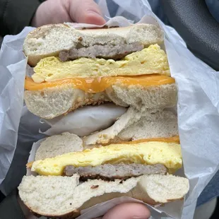 sausage egg n cheese