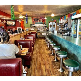 Inside Bialy&apos;sCafe (W 95th St/S California Ave) Evergreen Park,IL.Old Fashion Family Diner.  w/ Mexican Twist. Nice Service Good Food. Cool!