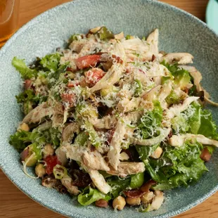 chopped wood fire rotisserie chicken salad