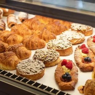 Pastry Case with rotating selection of seasonal baked goods