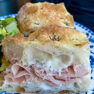 Focaccia Mortadella and Manchego