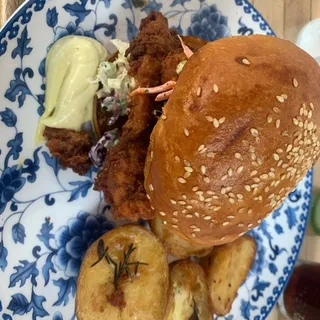 Spicy crispy chicken sandwich