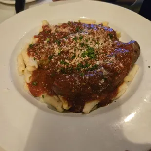 Cavatelli bolognese with italian sausage
