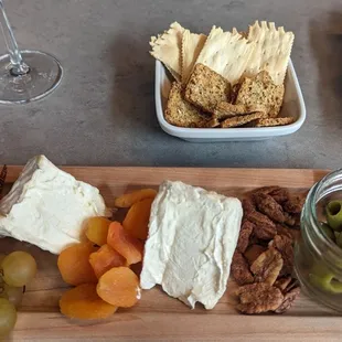 Cheese board. I opted for all brie and not the goat 2 cheese options. I don't like goat cheese.