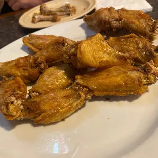 Best wings in town! We like ordering them plain with sauce on the side.