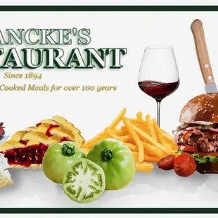 a variety of foods and drinks