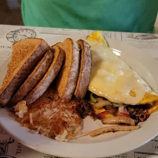 Philly cheese steak omelette