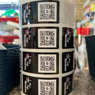 qr code on a mug