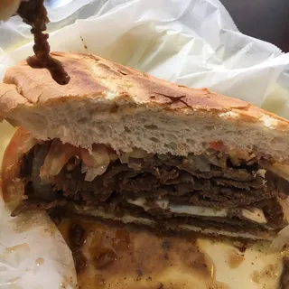 Double Steak Sandwich with Cheese