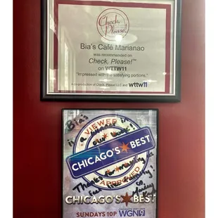 Chicago&apos;s Best &amp; Check,Please! Recommend!  Quick Nice Service Great Food! Perfecto!