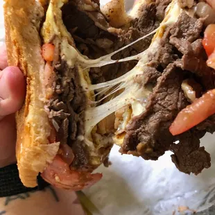 Double Steak Sandwich with Cheese