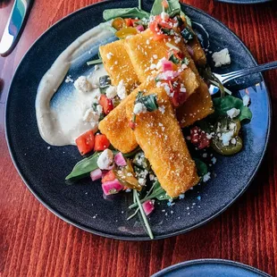 Cornmeal Crusted Zucchini