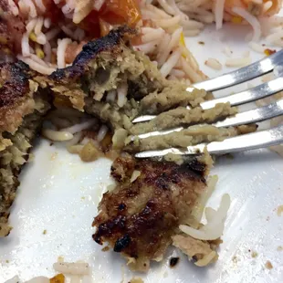 Beef koobedieh, did not like.  Meat was sweet and mushy.