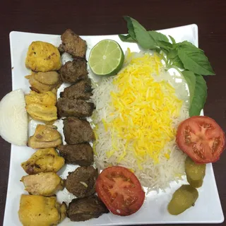 Mix of Chicken and Shish Kabab