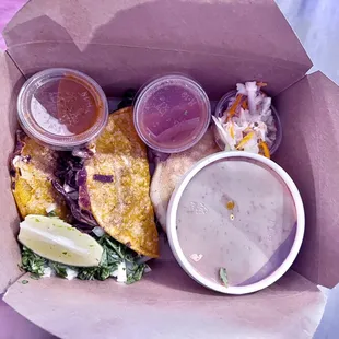 Birria tacos with pupusa
