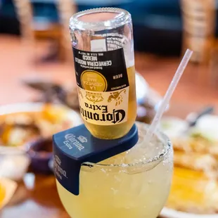 a glass of tequila