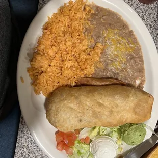 Shredded beef chimi.