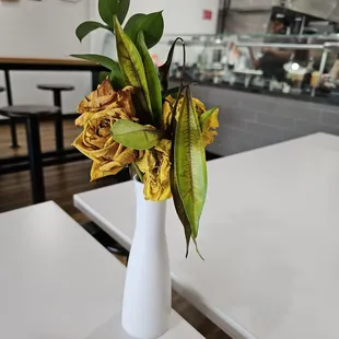 Might be time to toss the flowers