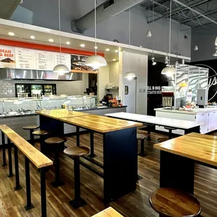 Counter and Dining Area