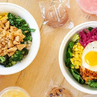 salads, food