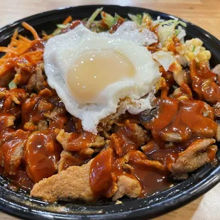 Spicy Pork Bulgogi BiBim Bowl with Gochujang