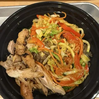 Japchae and Chicken