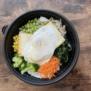 Vegetarian Tofu Bibimbap