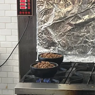 Hot stone bowls on the range