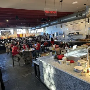 people eating in a restaurant