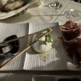 a plate of appetizers