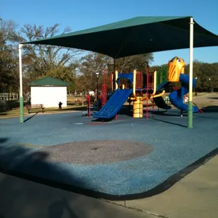 One of two play structures at Bicentennial Park in Pantego.